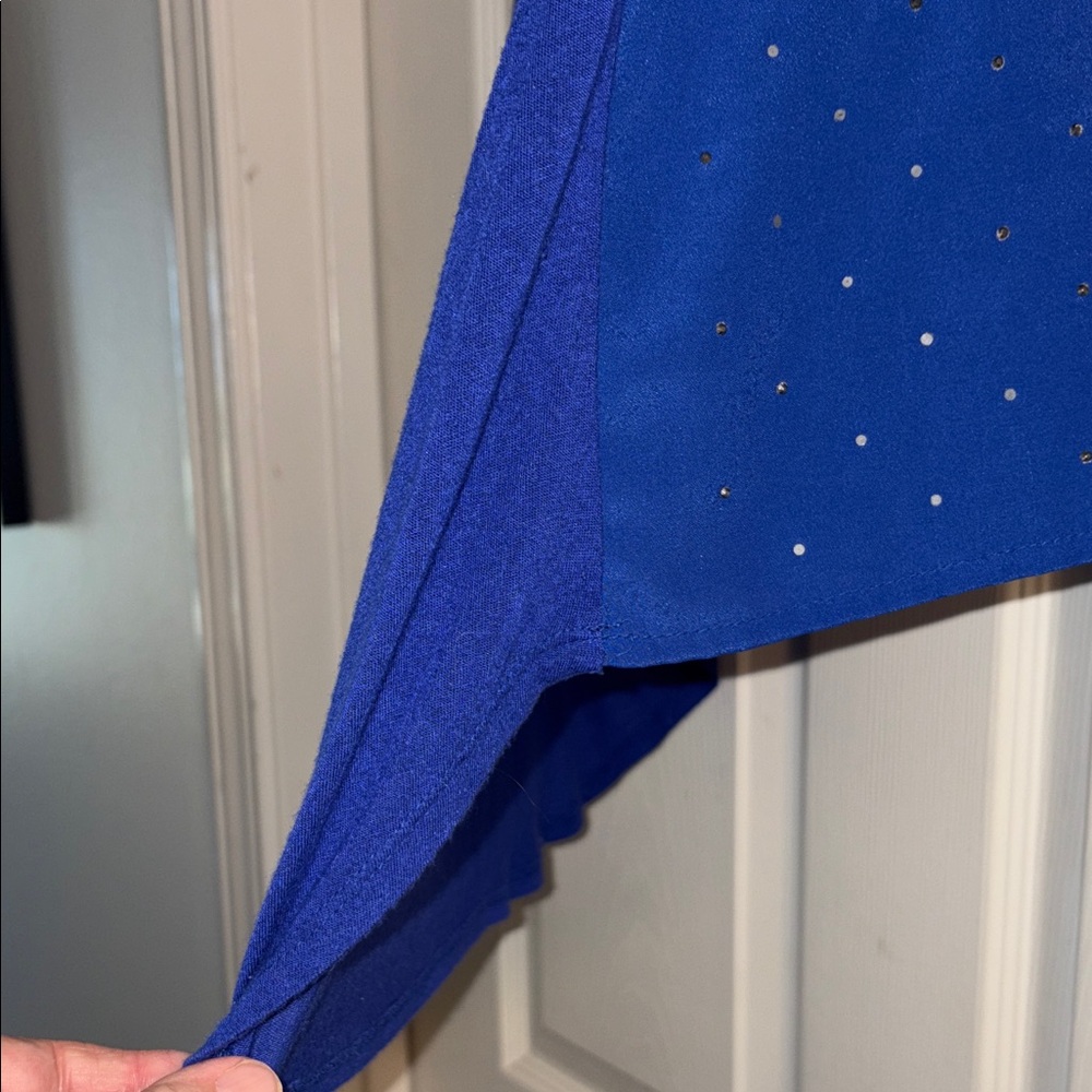 AGB Royal Blue Blouse with Sparkle Details - Picture 8 of 9